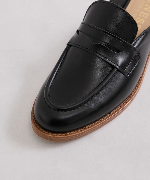 eness（エネス）の「【ENESS/エネス】レザーロファーミュール（その他シューズ・レディース・ブラック/オフホワイト・39/37/35）」の12枚目の写真