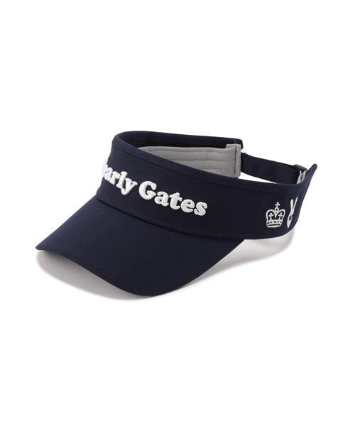 PEARLY GATES(パーリーゲイツ)の「【PEARLY GATES】差込ロゴスカルラビットVISOR(サンバイザー・レディース・ホワイト/ベージュ/ネイビー・FREE)」の3枚目の写真