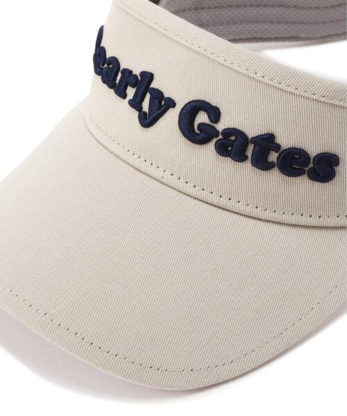 PEARLY GATES(パーリーゲイツ)の「【PEARLY GATES】差込ロゴスカルラビットVISOR(サンバイザー・レディース・ホワイト/ベージュ/ネイビー・FREE)」の16枚目の写真