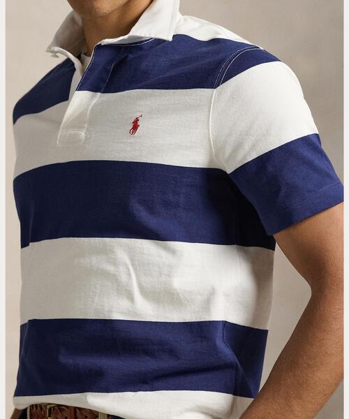 POLO RALPH LAUREN（ポロ ラルフ ローレン）の「クラシック フィット ショートスリーブ ラグビー シャツ（その他トップス・メンズ・ブルー・XXL/XS/L/XL/S/M）」の5枚目の写真