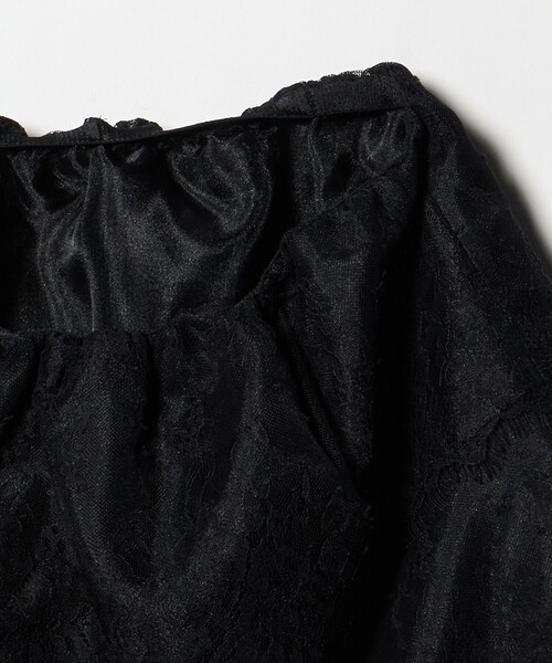 ASTRAET（アストラット）の「＜ASTRAET＞レース レイヤード スカート（スカート・レディース・ブラック・FREE）」の4枚目の写真