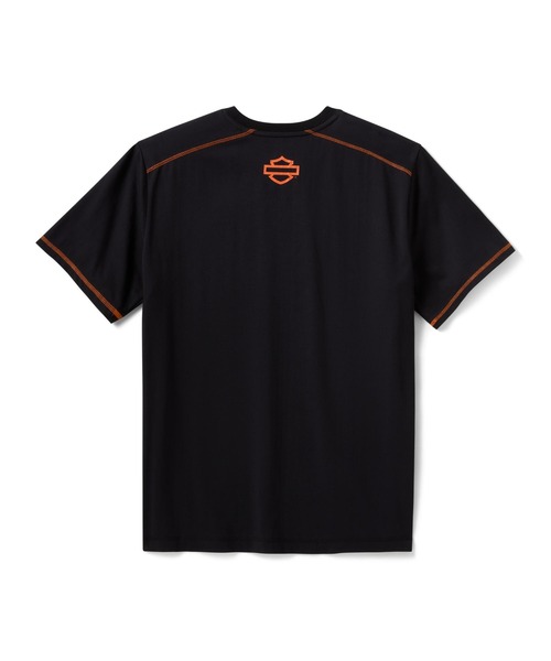 Harley-Davidson（ハーレーダビッドソン）の「H-D(R)TECH COOLMAX(R) Tシャツ（Tシャツ/カットソー・メンズ・ブラック系その他・X-LARGE/LARGE/MEDIUM/SMALL）」の2枚目の写真