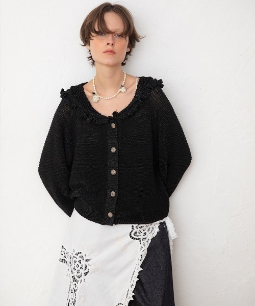 セール】Sailor Crochet Cardigan（カーディガン/ボレロ）｜leinwande
