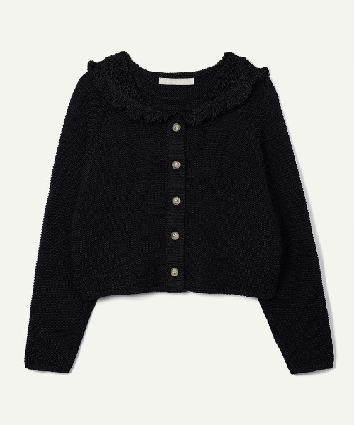 LEINWANDE ボレロカーディガン leinwande（ラインヴァンド）の「Hand Knitted Patchwork Cardigan