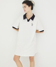 AWESOME STUDIO（オーサムスタジオ）の「ワッフルカラー配色ワンピースアイボリー（ワンピース）」