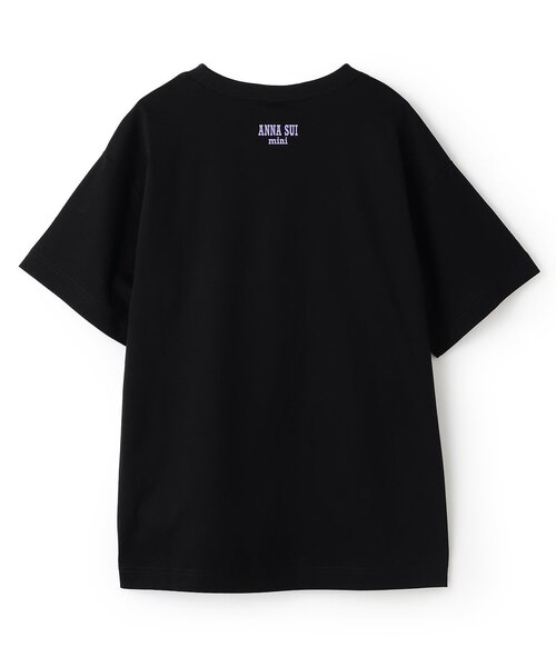 ANNA SUI mini(アナスイ・ミニ)の「【親子リンク】LADIES ラインストーンロゴTシャツ【接触冷感・UVカット】(Tシャツ/カットソー・レディース・ホワイト/ブラック・F)」の3枚目の写真
