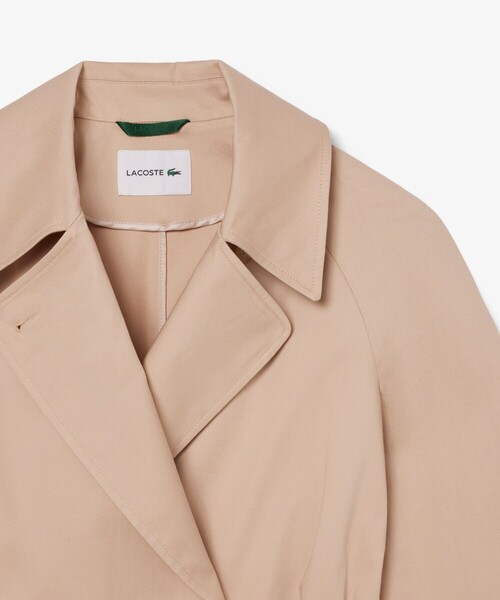 LACOSTE(ラコステ)の「オーバーサイズ撥水ロングトレンチコート(トレンチコート・レディース・ベージュ・38/36/34)」の6枚目の写真