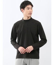 m.f.editorial（エムエフエディトリアル）の「【インナー ロンＴ】m.f.エディトリアル メンズ リンクスジャガード モックネック 長袖 Tシャツ（Tシャツ/カットソー）」