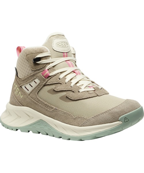 KEEN(キーン)の「HIGHTRAIL MID WP / ハイトレイル ミッド ウォータープルーフ / レディース 防水シューズ(スニーカー・レディース・ベージュ系その他・25.5cm/25cm/24.5cm/24cm/23.5cm/23cm/22.5cm)」の1枚目の写真