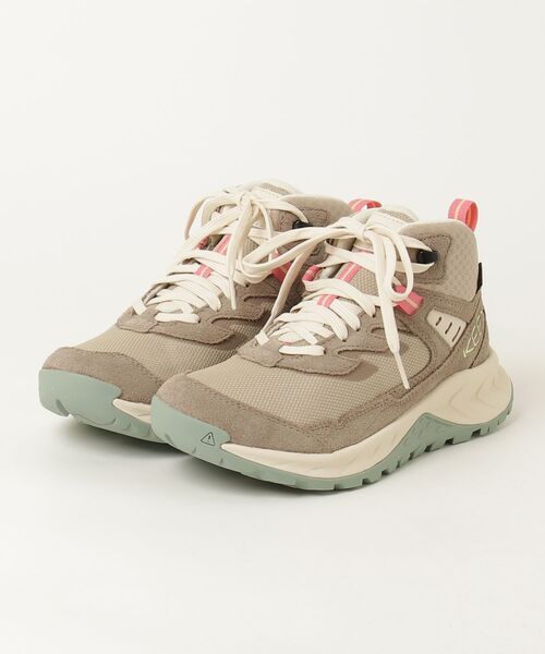 KEEN(キーン)の「HIGHTRAIL MID WP / ハイトレイル ミッド ウォータープルーフ / レディース 防水シューズ(スニーカー・レディース・ベージュ系その他・25.5cm/25cm/24.5cm/24cm/23.5cm/23cm/22.5cm)」の4枚目の写真