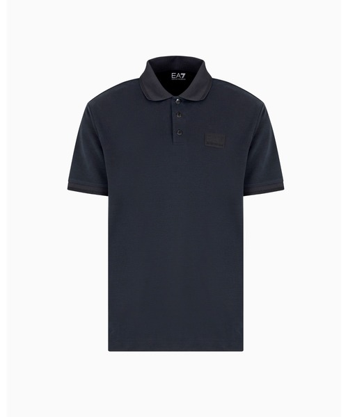 EMPORIO ARMANI EA7（エンポリオアルマーニイーエーセブン）の「<オンライン限定>【エンポリオ アルマーニ EA7】Lux Identity ポロシャツ モダール混紡（ポロシャツ・メンズ・ブラック/ネイビー・SMALL/MEDIUM/X-SMALL）」の3枚目の写真