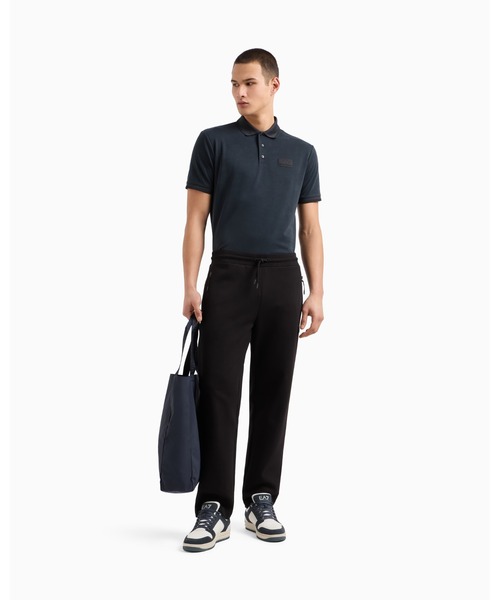 EMPORIO ARMANI EA7（エンポリオアルマーニイーエーセブン）の「<オンライン限定>【エンポリオ アルマーニ EA7】Lux Identity ポロシャツ モダール混紡（ポロシャツ・メンズ・ブラック/ネイビー・SMALL/MEDIUM/X-SMALL）」の6枚目の写真