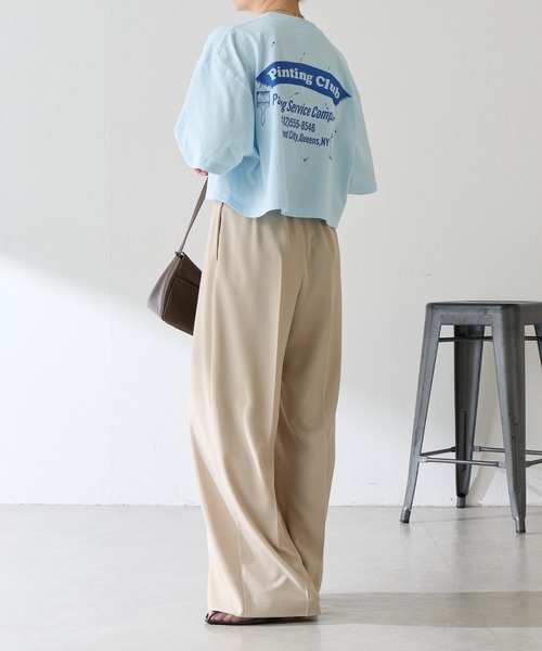GOOD MOTIVE TEE(グッドモチーブティー)の「GOOD MOTIVE TEE/ロゴTシャツ(Tシャツ/カットソー・レディース・スカイブルー・FREE)」の8枚目の写真