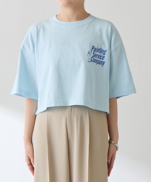 GOOD MOTIVE TEE(グッドモチーブティー)の「GOOD MOTIVE TEE/ロゴTシャツ(Tシャツ/カットソー・レディース・スカイブルー・FREE)」の11枚目の写真