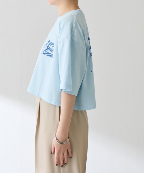 GOOD MOTIVE TEE(グッドモチーブティー)の「GOOD MOTIVE TEE/ロゴTシャツ(Tシャツ/カットソー・レディース・スカイブルー・FREE)」の12枚目の写真
