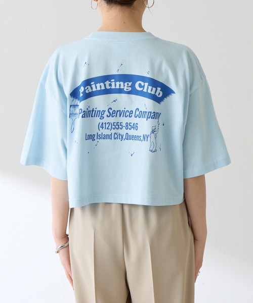 GOOD MOTIVE TEE(グッドモチーブティー)の「GOOD MOTIVE TEE/ロゴTシャツ(Tシャツ/カットソー・レディース・スカイブルー・FREE)」の13枚目の写真