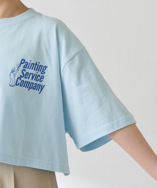 GOOD MOTIVE TEE(グッドモチーブティー)の「GOOD MOTIVE TEE/ロゴTシャツ(Tシャツ/カットソー・レディース・スカイブルー・FREE)」の16枚目の写真