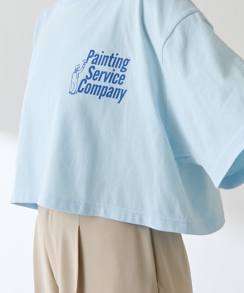 GOOD MOTIVE TEE(グッドモチーブティー)の「GOOD MOTIVE TEE/ロゴTシャツ(Tシャツ/カットソー・レディース・スカイブルー・FREE)」の17枚目の写真