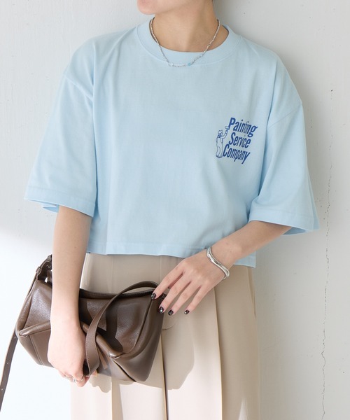GOOD MOTIVE TEE(グッドモチーブティー)の「GOOD MOTIVE TEE/ロゴTシャツ(Tシャツ/カットソー・レディース・スカイブルー・FREE)」の21枚目の写真