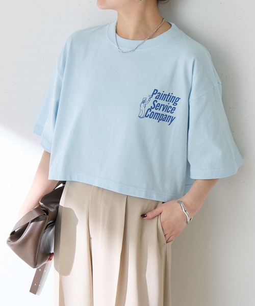 GOOD MOTIVE TEE(グッドモチーブティー)の「GOOD MOTIVE TEE/ロゴTシャツ(Tシャツ/カットソー・レディース・スカイブルー・FREE)」の22枚目の写真