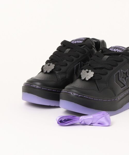 ANNA SUI（アナスイ）の「CONVERSE WEAPON PLTS OX / ANNA SUI BLACK/PURPLE（スニーカー・レディース・ブラック・25cm/24.5cm/24cm/23.5cm/23cm）」の17枚目の写真