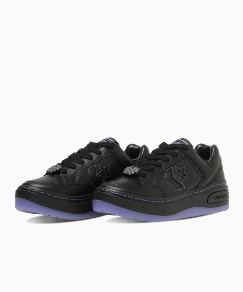 ANNA SUI（アナスイ）の「CONVERSE WEAPON PLTS OX / ANNA SUI BLACK/PURPLE（スニーカー・レディース・ブラック・25cm/24.5cm/24cm/23.5cm/23cm）」の4枚目の写真