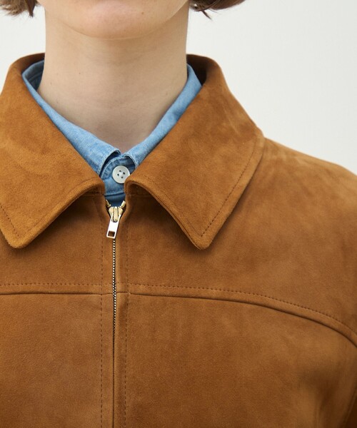 MACPHEE（マカフィー）の「シープスエード ジップアップブルゾン（ブルゾン・レディース・ブラウン・36）」の7枚目の写真