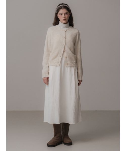 THEMITTEN(ザ・ミトン)の「Suave knit cardigan (cream)(カーディガン/ボレロ・レディース・その他・FREE)」の5枚目の写真