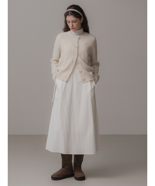 THEMITTEN(ザ・ミトン)の「Suave knit cardigan (cream)(カーディガン/ボレロ・レディース・その他・FREE)」の6枚目の写真