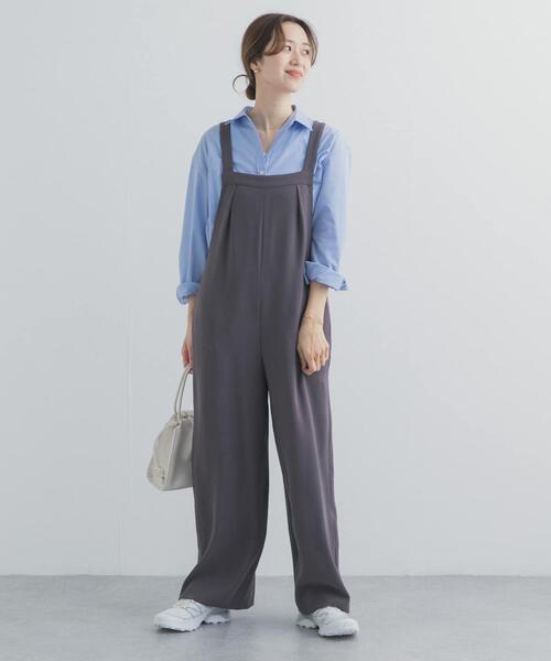 URBAN RESEARCH DOORS(アーバンリサーチドアーズ)の「ジョーゼットタックサロペット(サロペット/オーバーオール・レディース・ブラック/グレー・SMALL/MEDIUM)」の21枚目の写真