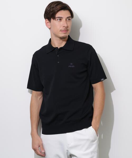 PING(ピン)の「【PING APPAREL】半袖ニットポロシャツ <PERFORMANCE> (MENS)(ポロシャツ・メンズ・ホワイト/グレー/ブラック・LL/M/L)」の4枚目の写真