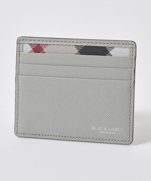 BLACK LABEL CRESTBRIDGE(ブラックレーベル・クレストブリッジ)の「バイカラークレストブリッジチェックミニスナップウォレット(財布・メンズ・ブラック/ブルー系その他4/ネイビー/ライトグレー・FREE)」の1枚目の写真