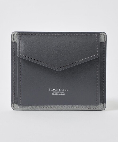 BLACK LABEL CRESTBRIDGE(ブラックレーベル・クレストブリッジ)の「バイカラークレストブリッジチェックミニスナップウォレット(財布・メンズ・ブラック/ブルー系その他4/ネイビー/ライトグレー・FREE)」の11枚目の写真