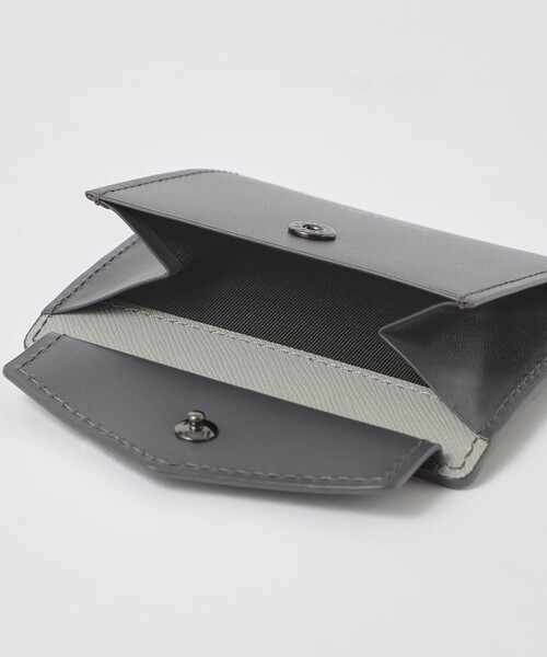 BLACK LABEL CRESTBRIDGE(ブラックレーベル・クレストブリッジ)の「バイカラークレストブリッジチェックミニスナップウォレット(財布・メンズ・ブラック/ブルー系その他4/ネイビー/ライトグレー・FREE)」の12枚目の写真