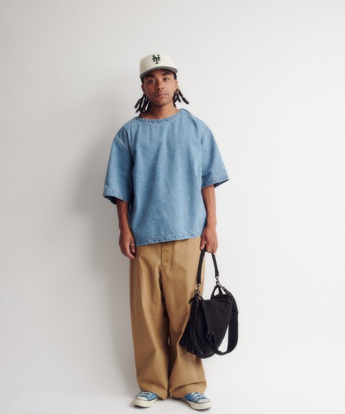 DIGAWEL(ディガウェル)の「Hunting bag (garment dye)(ショルダーバッグ・メンズ・ブラック・FREE)」の2枚目の写真