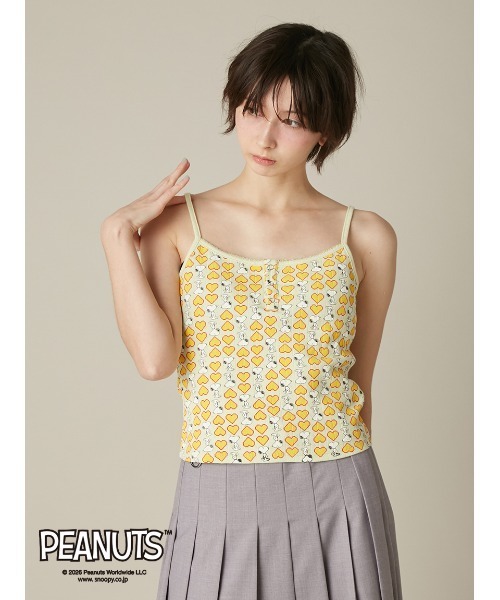 FURFUR（ファーファー）の「スヌーピーコラボ総柄キャミソール（キャミソール・レディース・グレー/ライム/ピンク・F）」の12枚目の写真