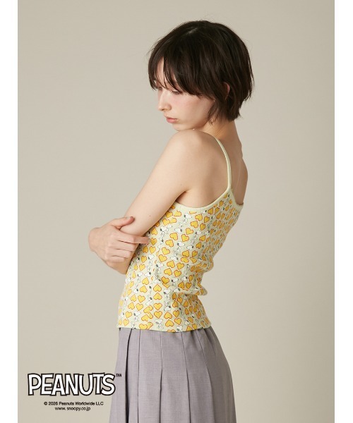 FURFUR（ファーファー）の「スヌーピーコラボ総柄キャミソール（キャミソール・レディース・グレー/ライム/ピンク・F）」の14枚目の写真