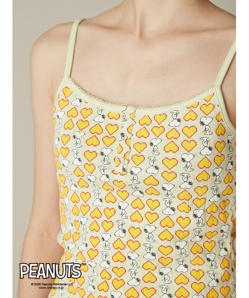 FURFUR（ファーファー）の「スヌーピーコラボ総柄キャミソール（キャミソール・レディース・グレー/ライム/ピンク・F）」の15枚目の写真