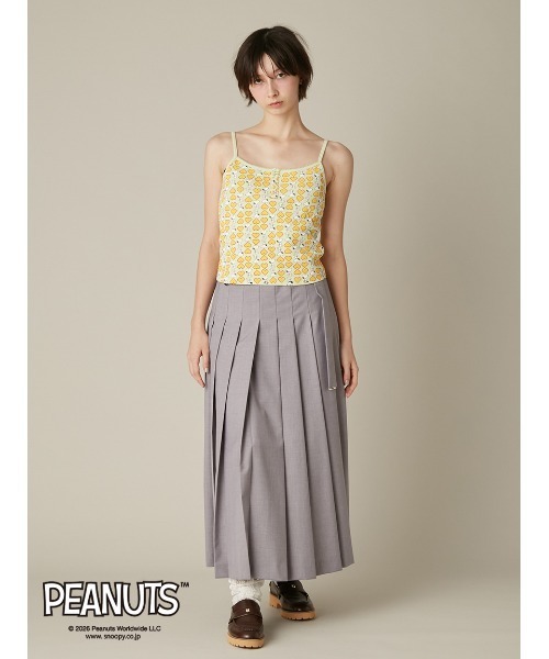 FURFUR（ファーファー）の「スヌーピーコラボ総柄キャミソール（キャミソール・レディース・グレー/ライム/ピンク・F）」の16枚目の写真