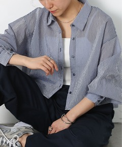 Aperture stripe shirts / サイド絞りストライプシャツ（シャツ 