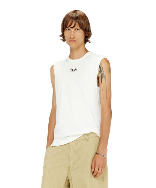DIESEL（ディーゼル）の「メンズ スリーブレスカットソー T-BISCO-IOD（Tシャツ/カットソー・メンズ・ブラック/オフホワイト/グリーン系その他・SMALL/X-SMALL/X-LARGE/LARGE/MEDIUM/XXX-LARGE/XX-LARGE）」の13枚目の写真