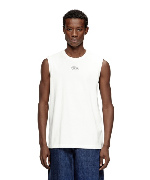 DIESEL（ディーゼル）の「メンズ スリーブレスカットソー T-BISCO-IOD（Tシャツ/カットソー・メンズ・ブラック/オフホワイト/グリーン系その他・SMALL/X-SMALL/X-LARGE/LARGE/MEDIUM/XXX-LARGE/XX-LARGE）」の7枚目の写真