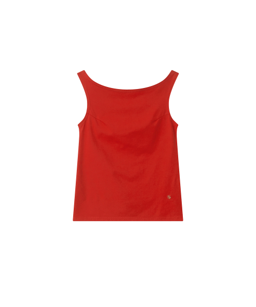 MAYVERU(メイバーユー)の「Balm Off-shoulder sleeveless t-shirt _ Red(Tシャツ/カットソー・レディース・その他・FREE)」の3枚目の写真