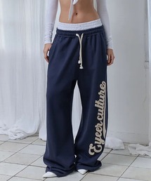 EYEER（イワイイアル）の「◇EYEER◇ブランド直輸入正規品 スクリプト ロゴ レイヤード スウェットパンツ SCRIPT LOGO LAYERD SWEATPANTS（スウェットパンツ）」