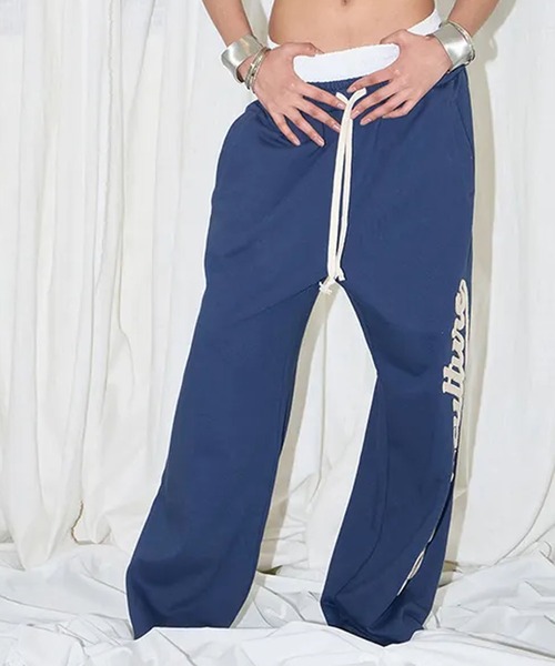 EYEER(イワイイアル)の「◇EYEER◇ブランド直輸入正規品/スクリプト ロゴ レイヤード スウェットパンツ SCRIPT LOGO LAYERD SWEATPANTS(スウェットパンツ・レディース・ネイビー/ブルー/ブラック・S)」の12枚目の写真