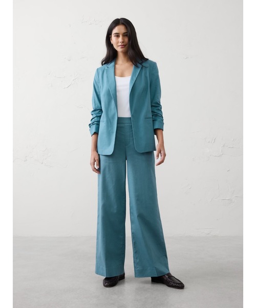 BANANA REPUBLIC FACTORY STORE(バナナリパブリック ファクトリーストア)の「BANANA REPUBLIC FACTORY STORE ハイライズ リネンブレンド ワイドレッグパンツ(その他パンツ・レディース・ベージュ/ホワイト/ブルー/ベージュ系その他/グリーン・L/S/XS/M)」の10枚目の写真
