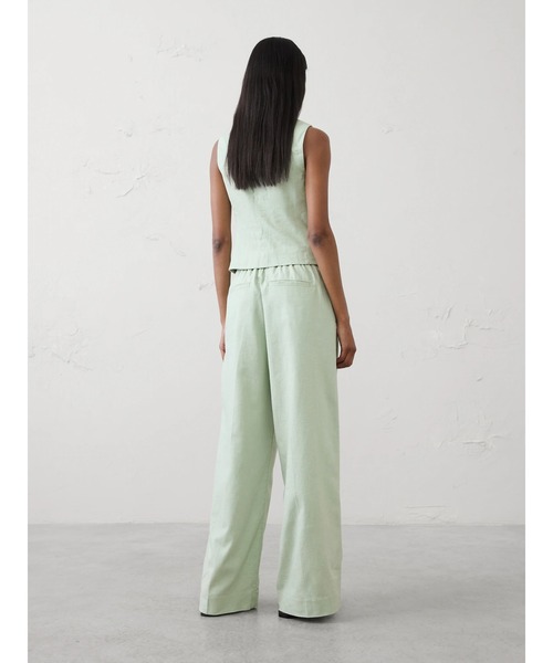 BANANA REPUBLIC FACTORY STORE(バナナリパブリック ファクトリーストア)の「BANANA REPUBLIC FACTORY STORE ハイライズ リネンブレンド ワイドレッグパンツ(その他パンツ・レディース・ベージュ/ホワイト/ブルー/ベージュ系その他/グリーン・L/S/XS/M)」の22枚目の写真