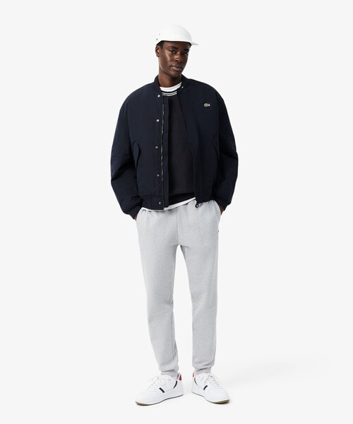 LACOSTE(ラコステ)の「ハイゲージニット配色ラインTシャツ(ニット/セーター・メンズ・アイボリー/ブラック・5/4/2/3)」の12枚目の写真
