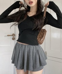 Cross design slim tops