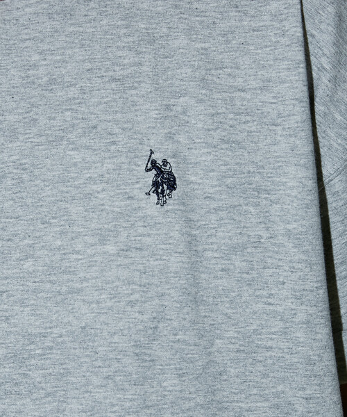 U.S. POLO ASSN.(ユーエスポロアッスン)の「U.S. POLO ASSN.U.S. POLO ASSN. × PUBLUX/ユーエスポロアッスン 別注 ワンポイント 刺繍 クルーネック Tシャツ 限定展開(Tシャツ/カットソー・メンズ・ブラック/チャコールグレー/ネイビー/ピンク/ホワイト/ブラウン/グレー・MEDIUM/LARGE/SMALL)」の15枚目の写真